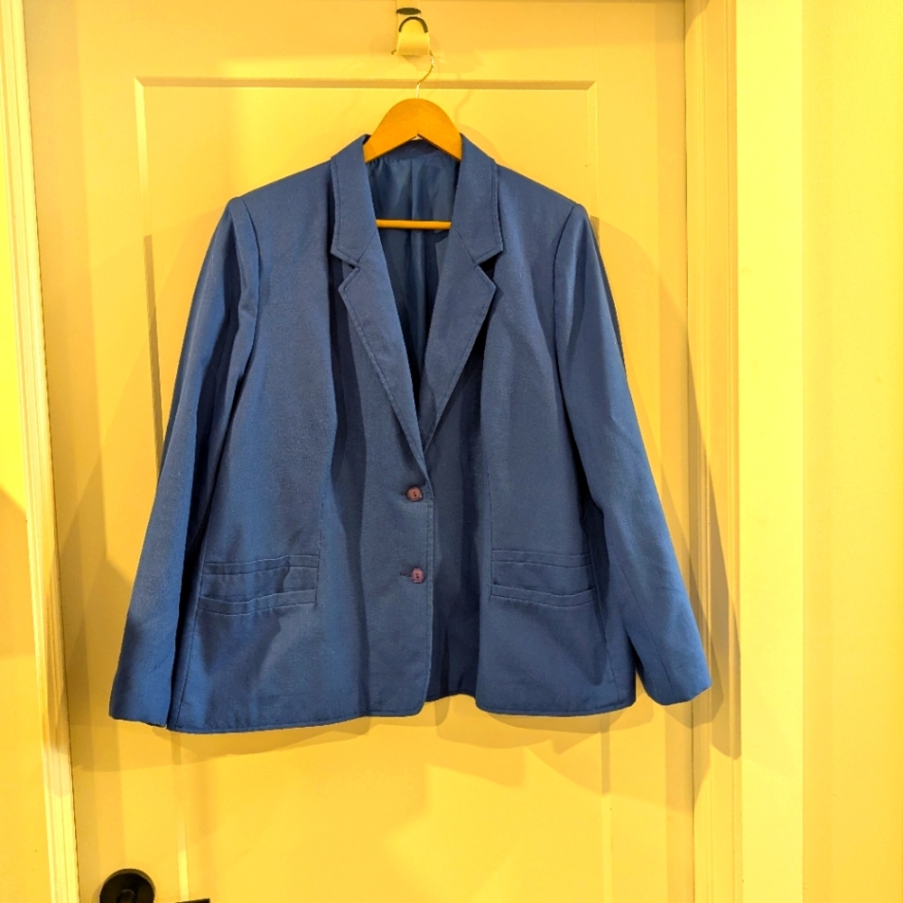 Classic Blue Women's Blazer Liz moody vintage